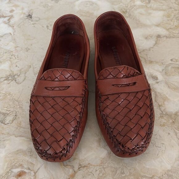 Robert Zur 'Petra' Driving Shoe Buttery Soft Leather Woven Detailing - Picture 4 of 14